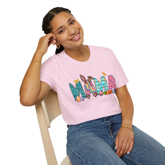 Colorful 'Mama' Unisex Softstyle T-Shirt - Perfect for Mother's Day and Everyday Wear