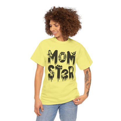 Momster Tee, Halloween Shirt, Trick-or-Treat, Unisex Heavy Cotton Tee,