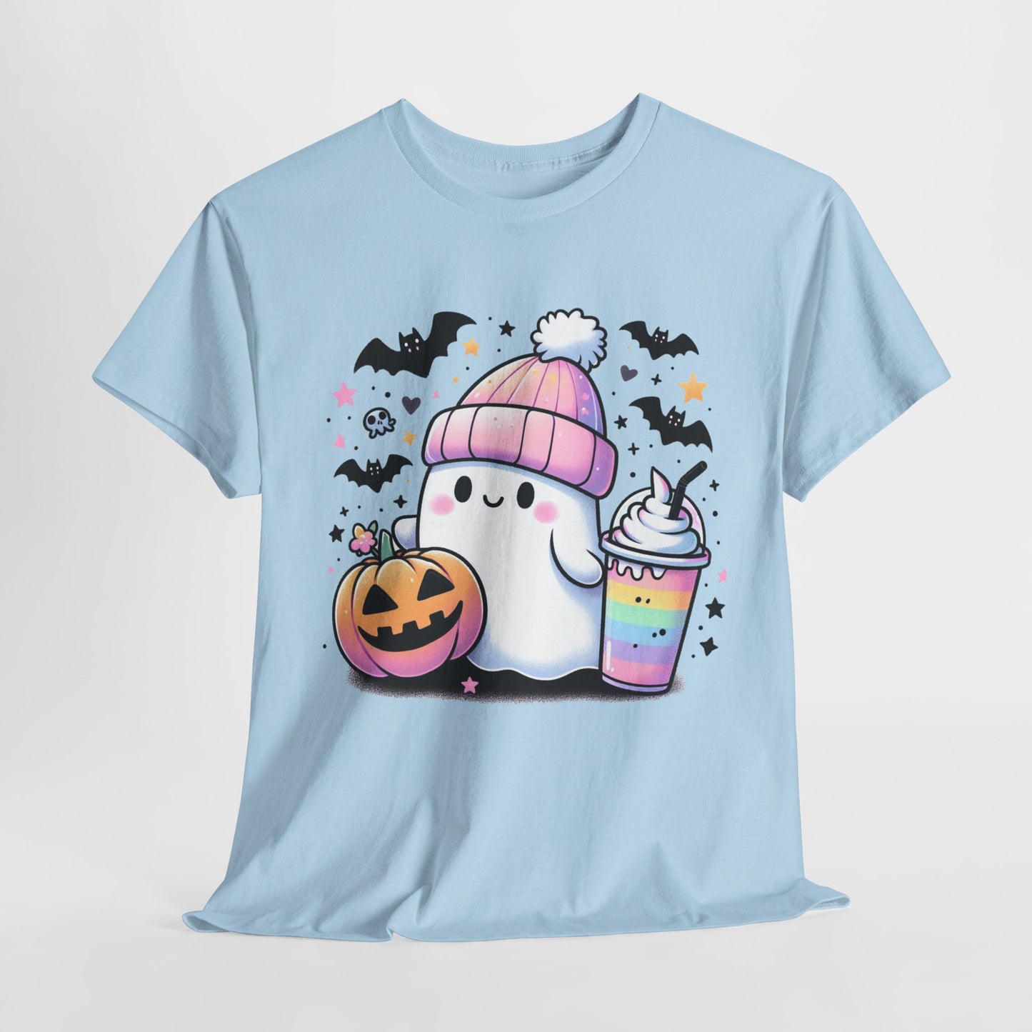 Pretty in Pastel - Cute Ghost - Halloween Shirt - Adult Unisex Tee -