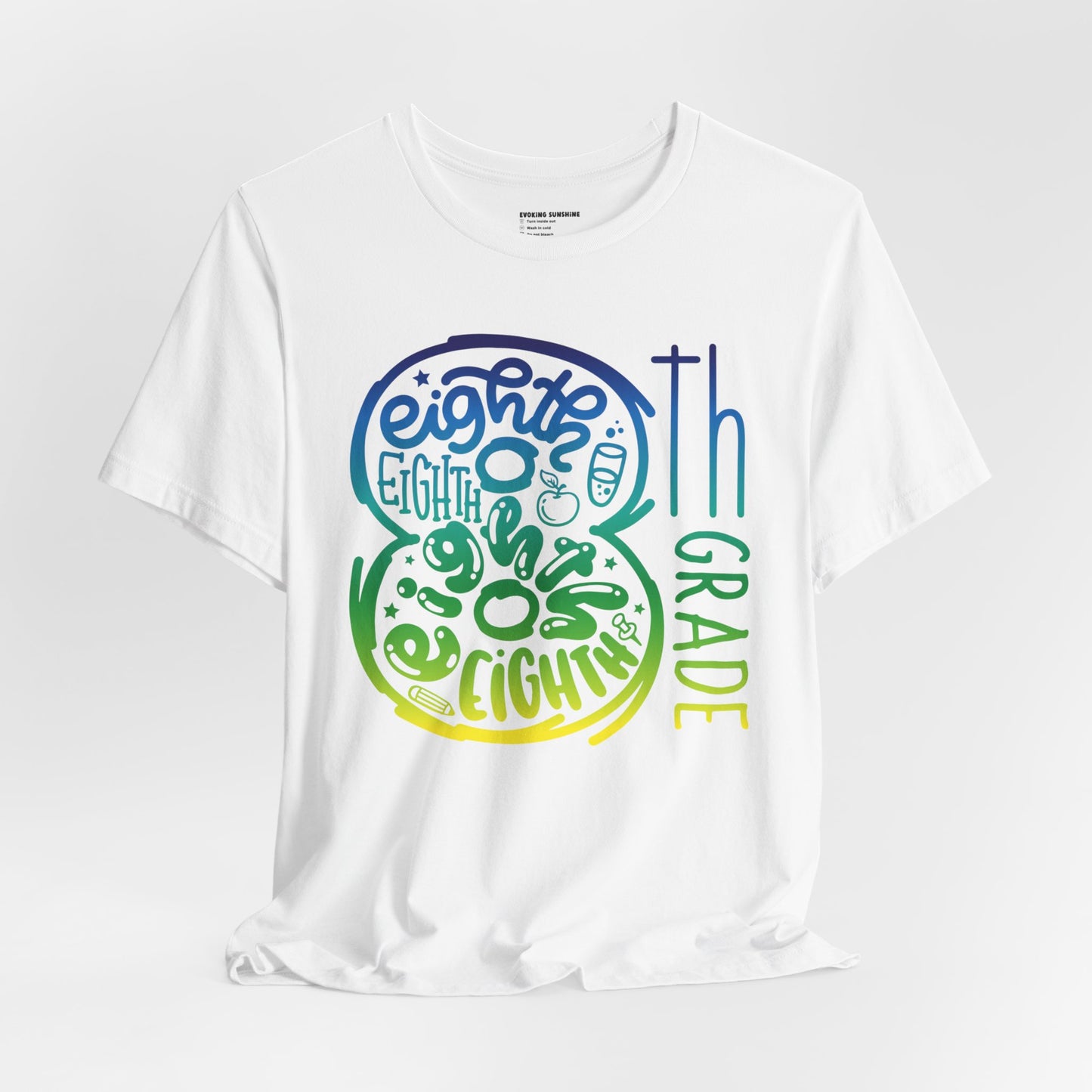 8th Grade Celebration Short Sleeve Tee, Middle School, School Year, Eighth grade