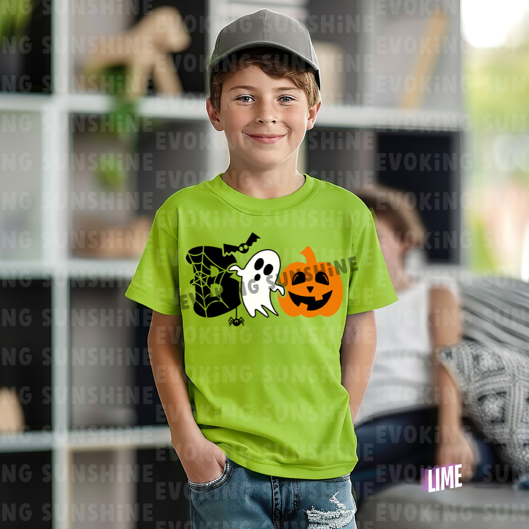 Spooky BOO Halloween T-Shirt - Kids Tee