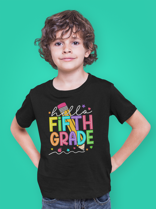 Hello Fifth Grade, Back to School Shirt, 5th Grade, Elementary School