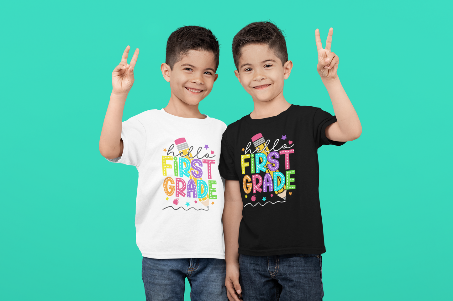 Hello First, Grade Back to School Shirt, 1st Grade, Elementary School