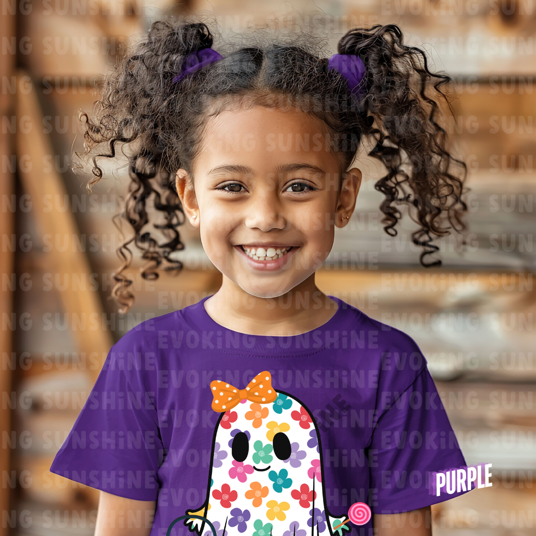 Sweet and Spooky Halloween Ghost Cute Ghost - Halloween T-Shirt - Kids Tee