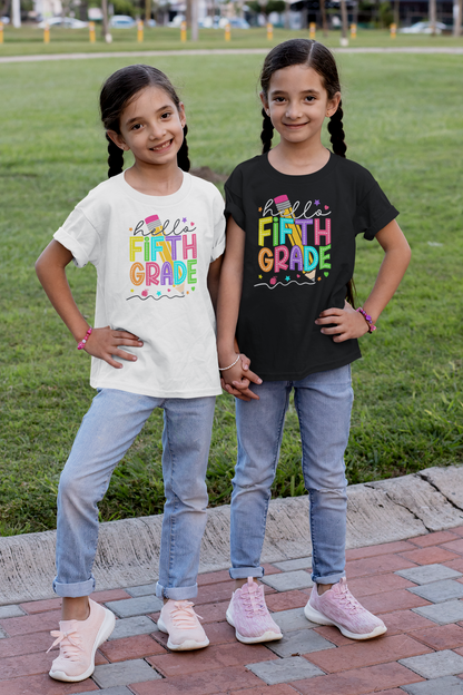 Hello Fifth Grade, Back to School Shirt, 5th Grade, Elementary School