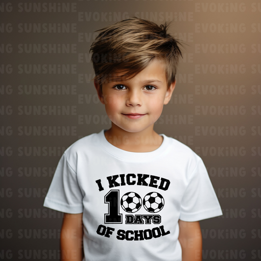 100 Day of School Soccer T-Shirt, School Spirt, Youth shirt