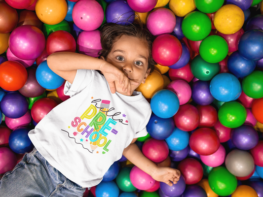 Hello Preschool, Back to School Shirt, Preschool, MDO, Mothers Day Out, Toddler T-Shirt